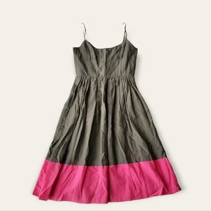 Trina Turk Midi sleeveless Dress silk cotton 2